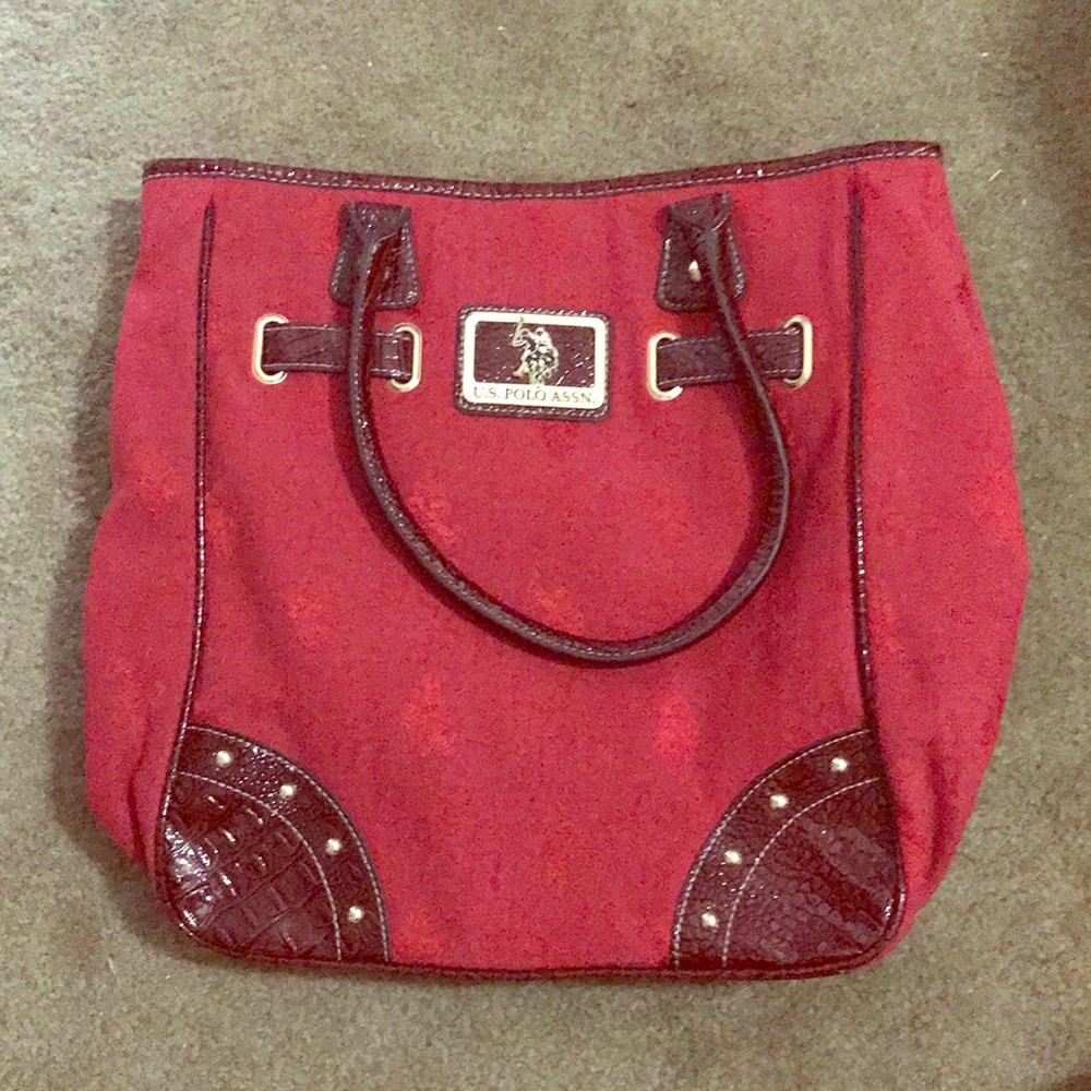 US Polo Assn. Red tote bag